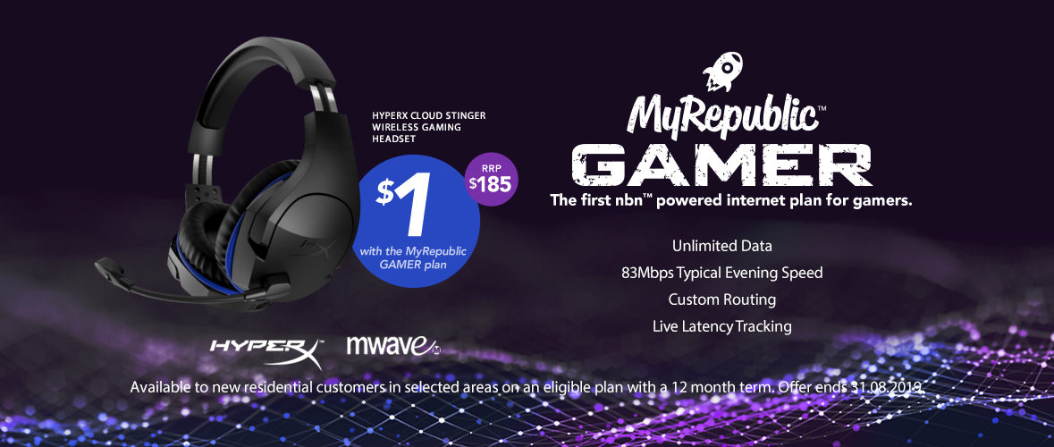 MyRepublic Gamer NBN Plan HyperX Bundle Long