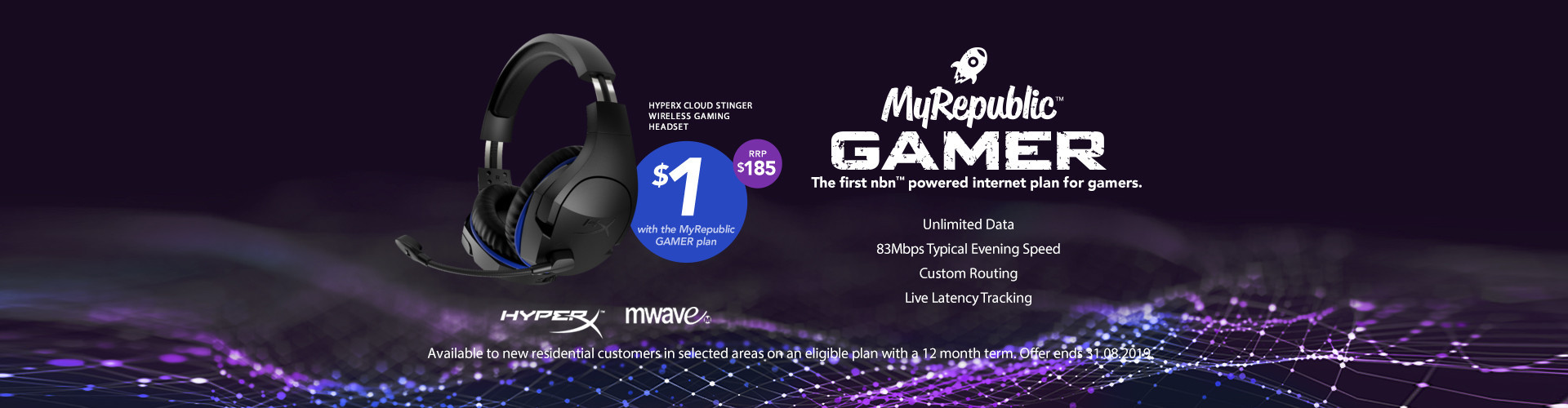 MyRepublic Gamer NBN Plan HyperX Bundle Medium