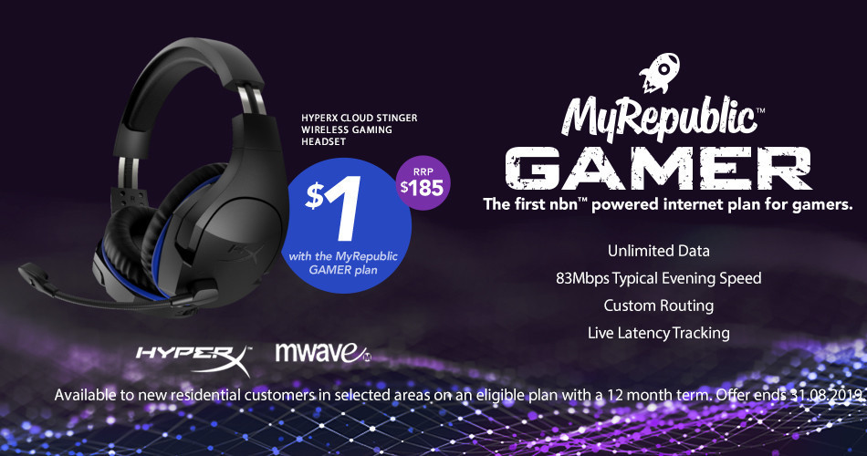 MyRepublic Gamer NBN Plan HyperX Bundle Short